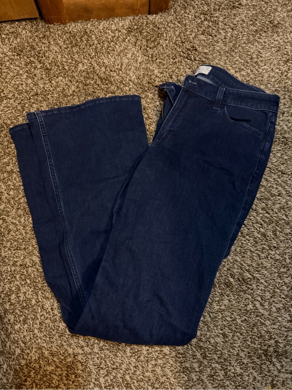 Hollister Dark Blue Women's Jeans - Classic Straight Leg 12 long 31